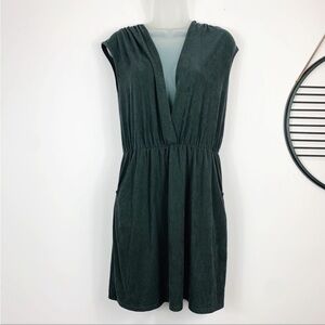 Grey Faux Suede Mini Dress